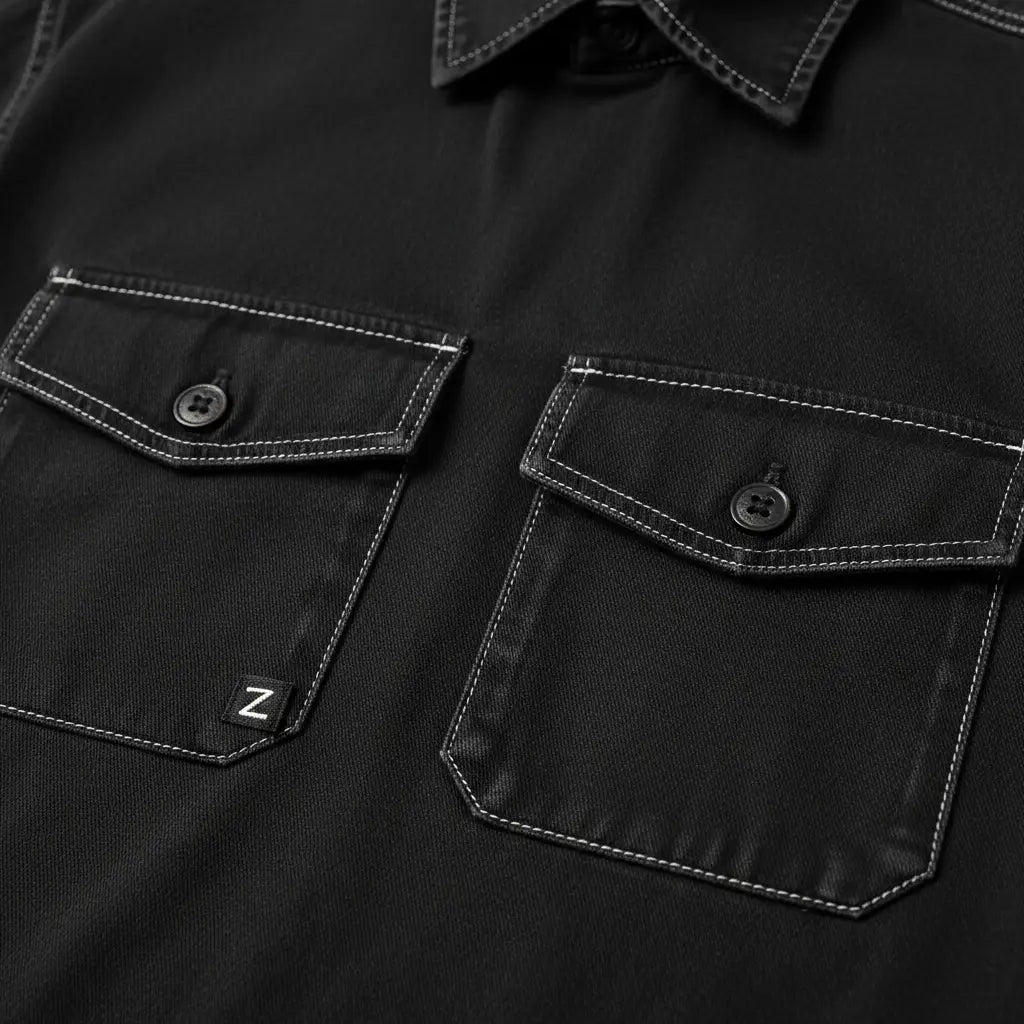 قميص أوفرسايز بجيوب مزدوجة