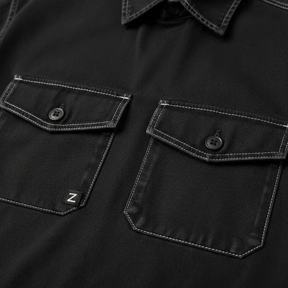 قميص أوفرسايز بجيوب مزدوجة