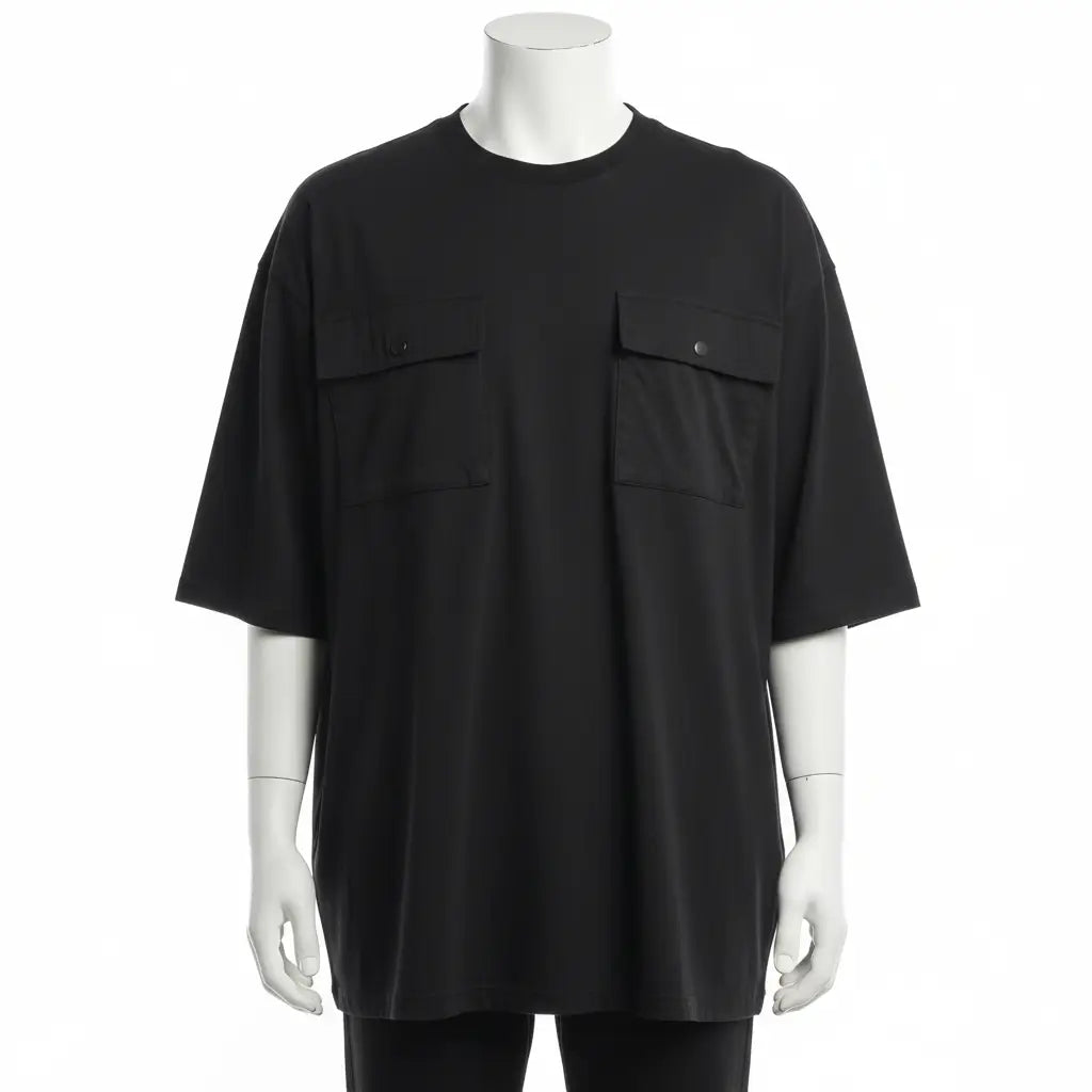 قميص أوفرسايز بجيوب مزدوجة